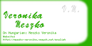 veronika meszko business card